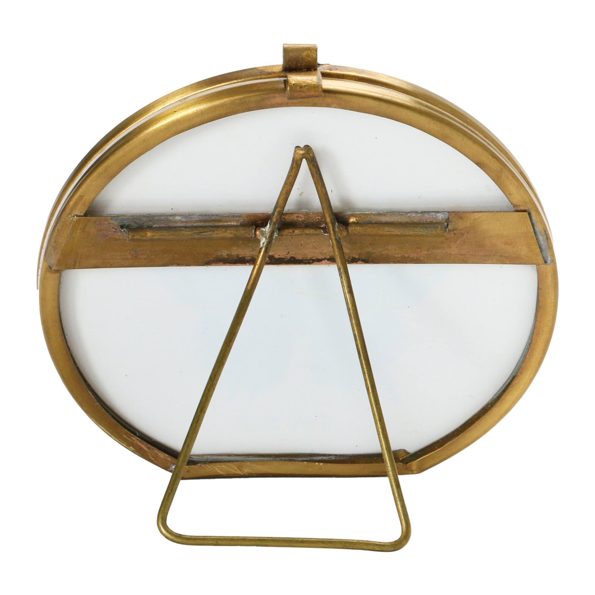 Hello Honey® Brass & Glass 3.5" x 3.5" Photo Frame